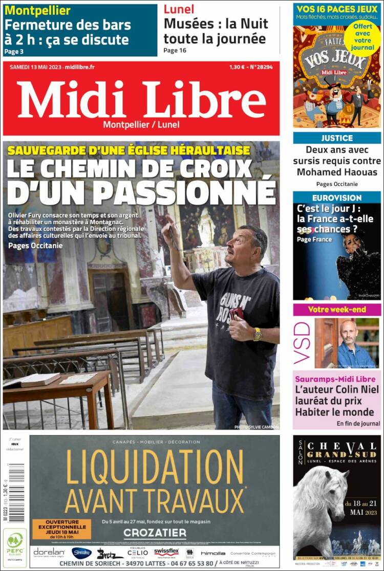 Portada de Midi Libre (France)