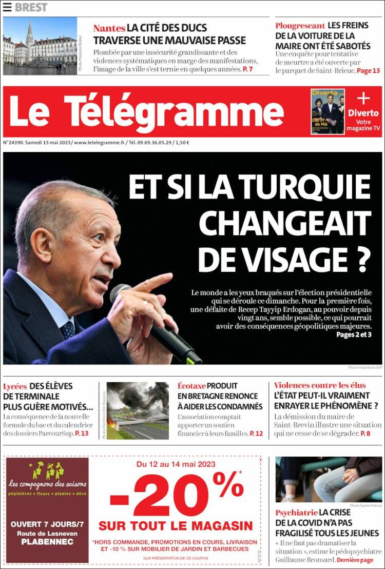 Portada de Télégramme (France)