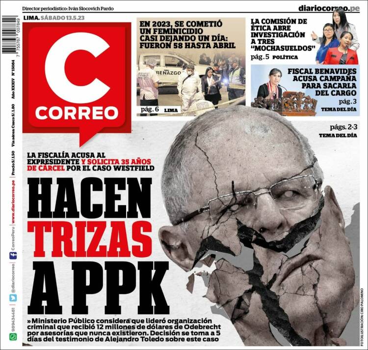 Portada de Diario Correo (Perú)