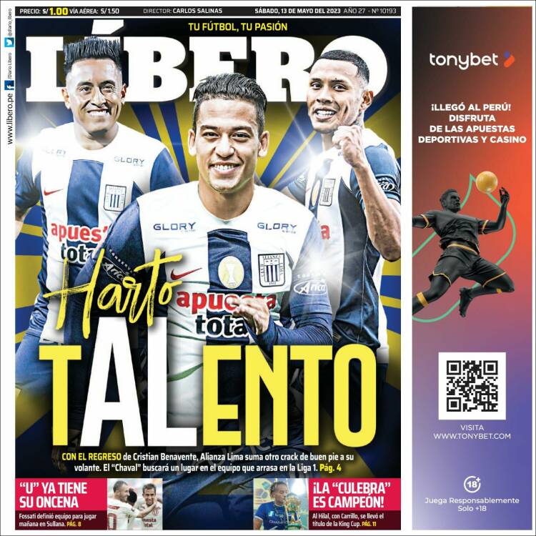 Portada de Líbero (Perú)