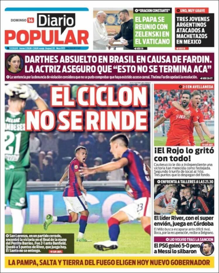 Portada de Diario Popular (Argentina)