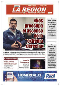 Portada de Diario La Región de Coquimbo (Chile)