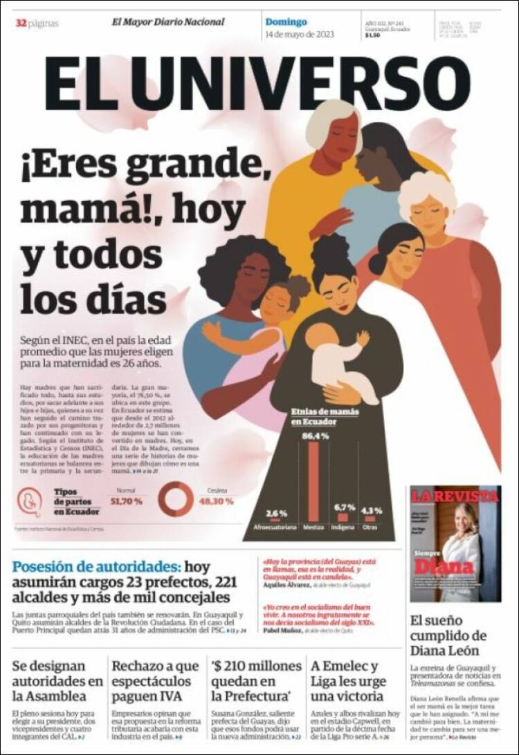 Portada de El Universo - Ecuador (&Eacute;quateur)