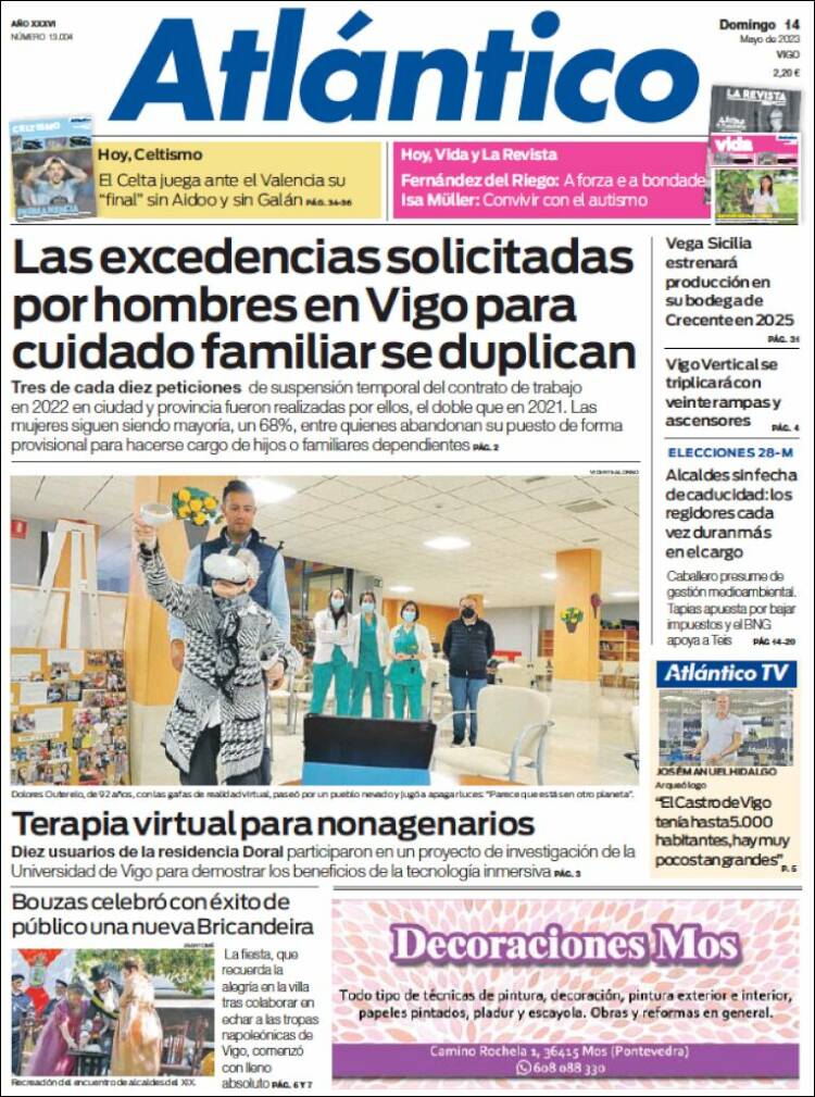 Portada de Atlántico Diario (España)