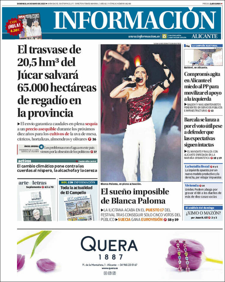 Portada de Diario Información (España)