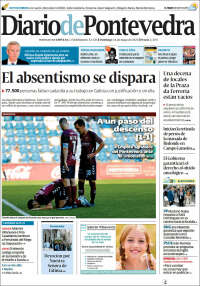 Portada de Diario de Pontevedra (España)