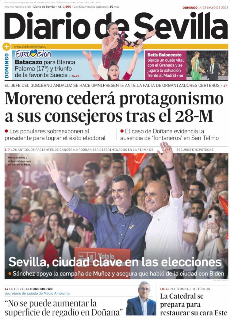 Portada de Diario de Sevilla (España)
