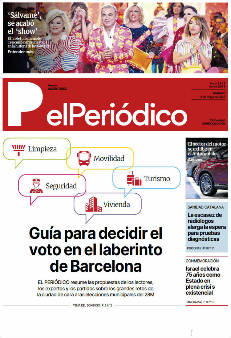 Portada de El Periódico (España)