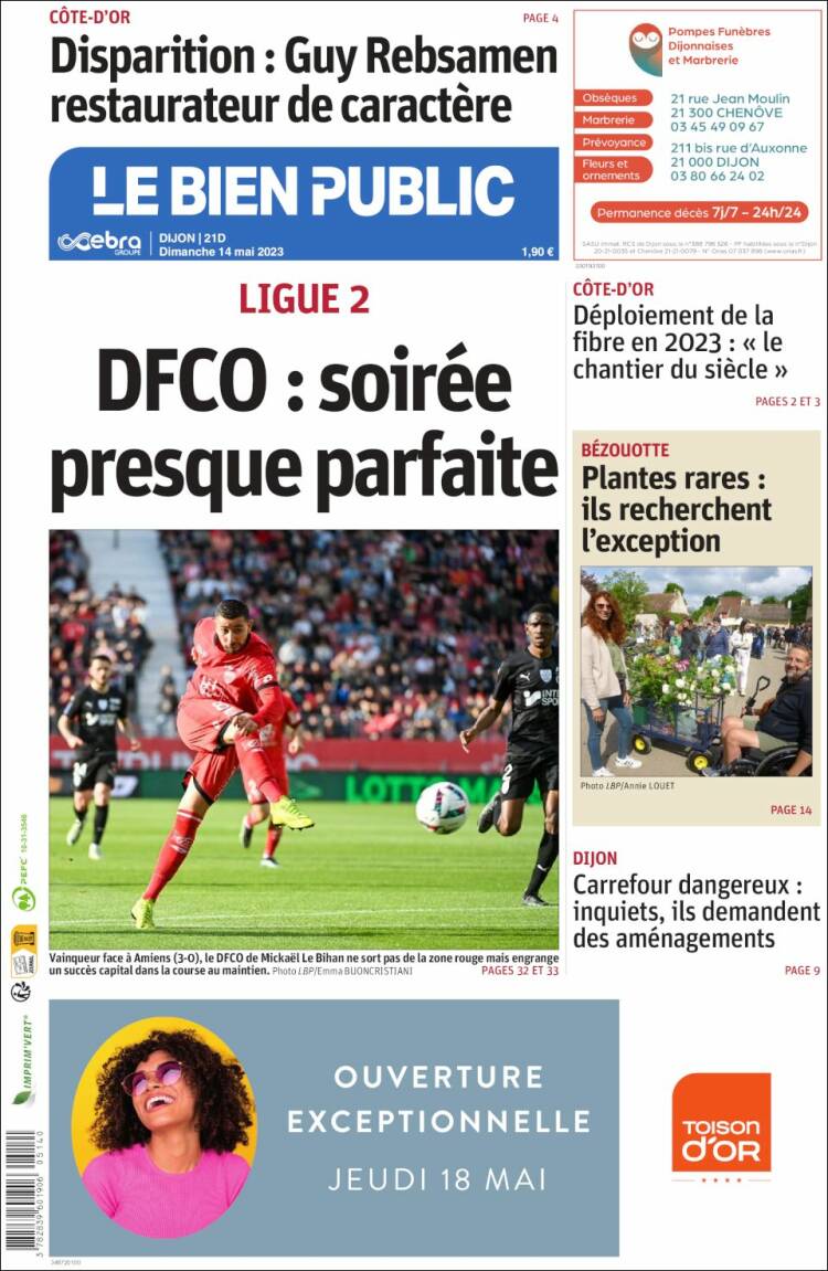 Portada de Le Bien Public (France)