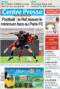 Portada de Centre Presse (Francia)