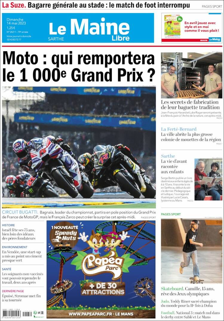 Portada de Le Maine Libre (Francia)