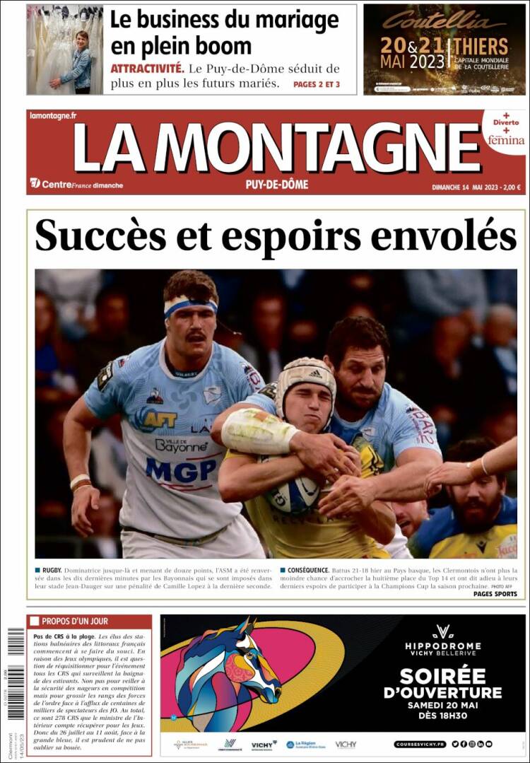 Portada de La Montagne (Francia)