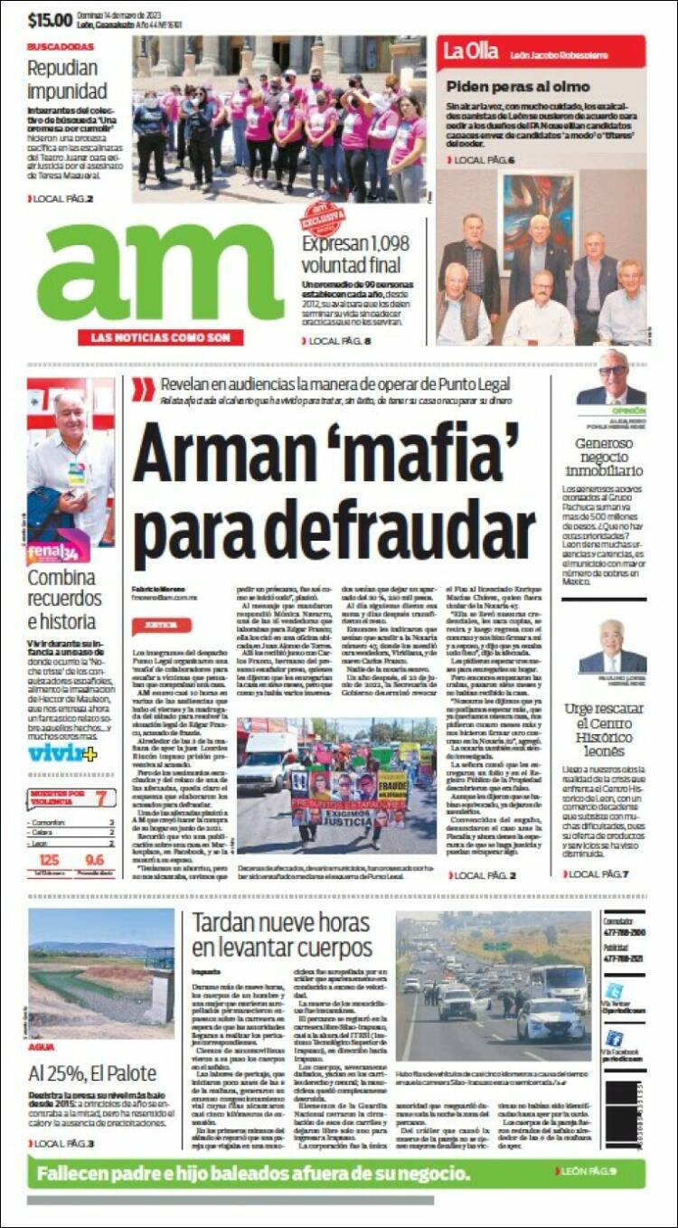 Portada de Al Día A.M. (Mexico)