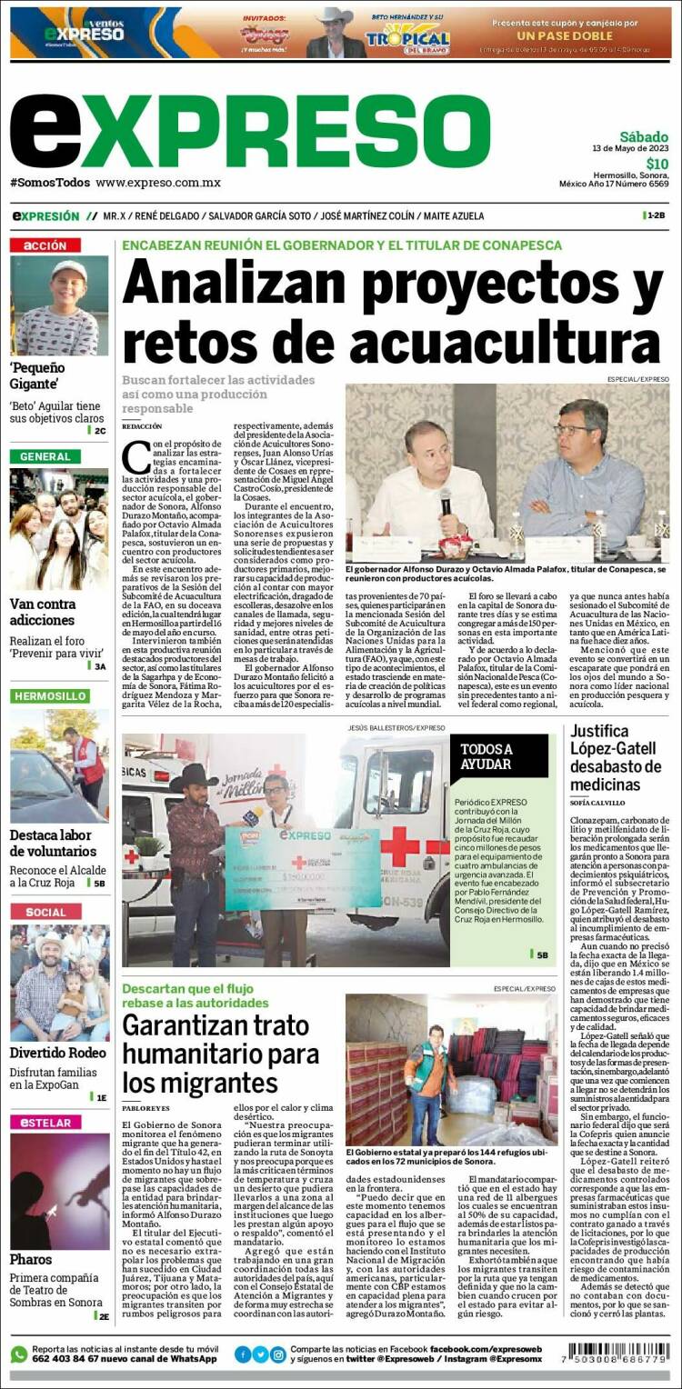 Portada de Expreso (Mexico)