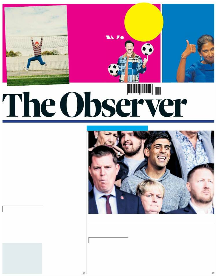 Portada de The Observer (Royaume-Uni)