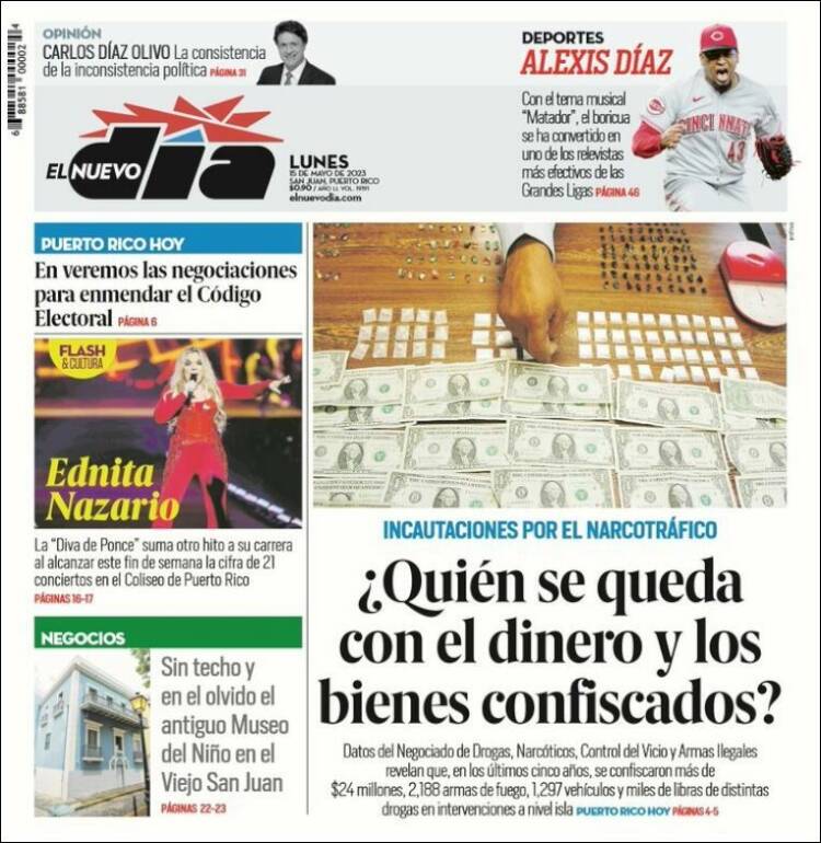 Portada de El Nuevo Día (Puerto Rico)