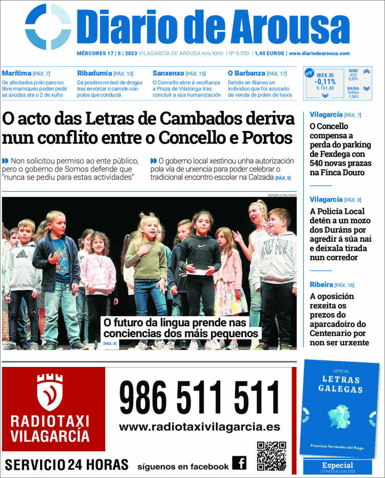 Portada de Diario de Arousa (España)