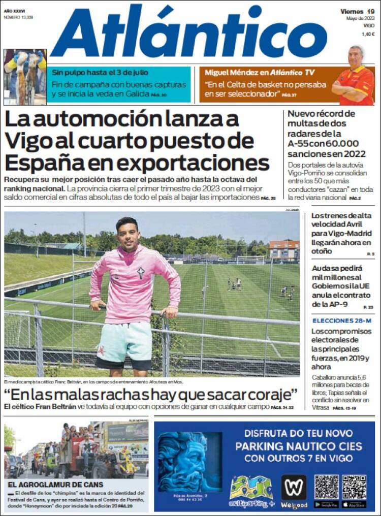 Portada de Atlántico Diario (España)