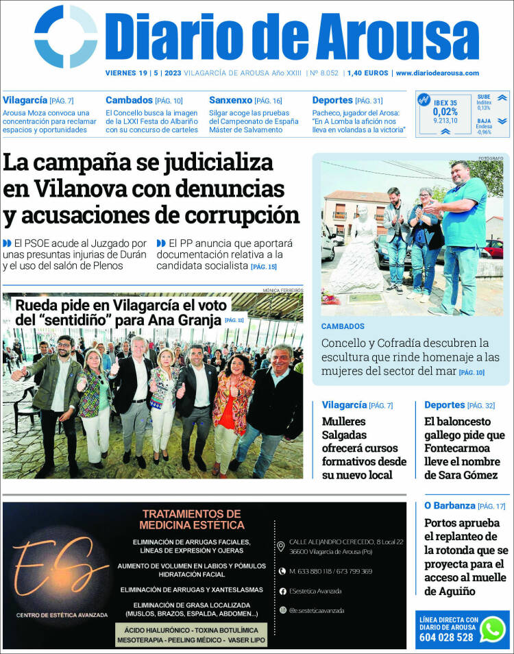 Portada de Diario de Arousa (España)