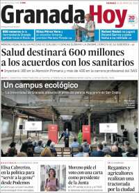 Portada de Granada Hoy (España)