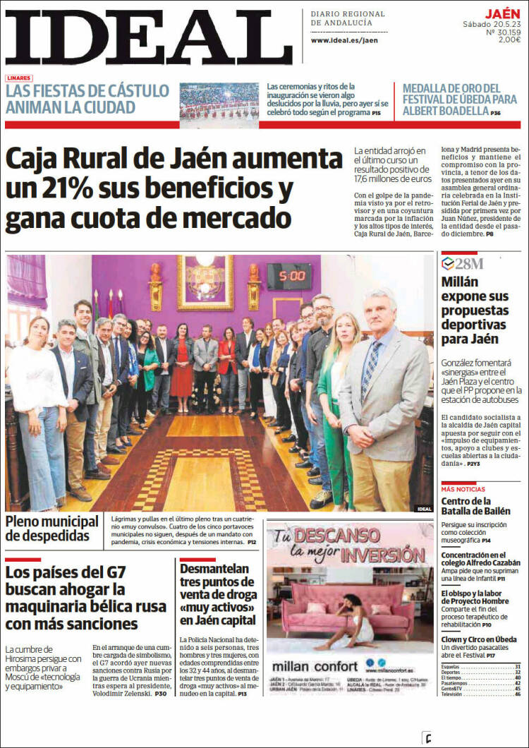 Portada de El Ideal de Jaén (España)