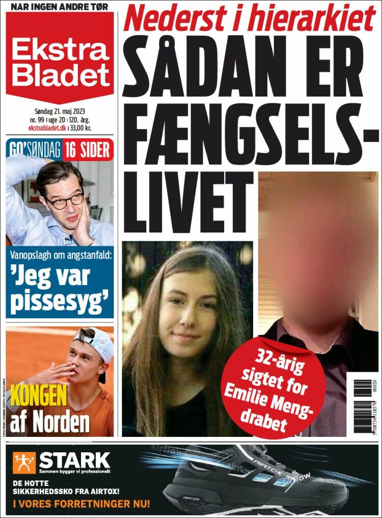 Portada de Ekstra Bladet (Dinamarca)