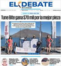 Portada de El Debate de Culiacán (Mexico)