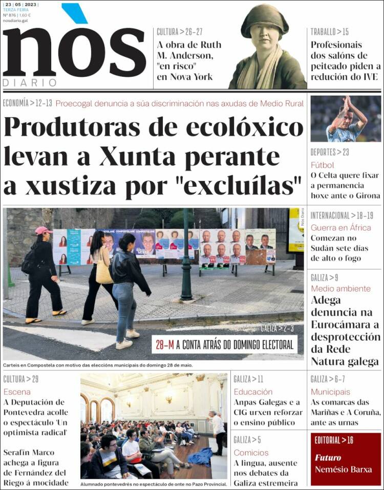 Portada de Nòs Diario (España)