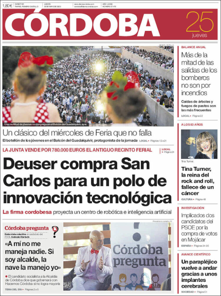 Portada de Diario de Córdoba (España)