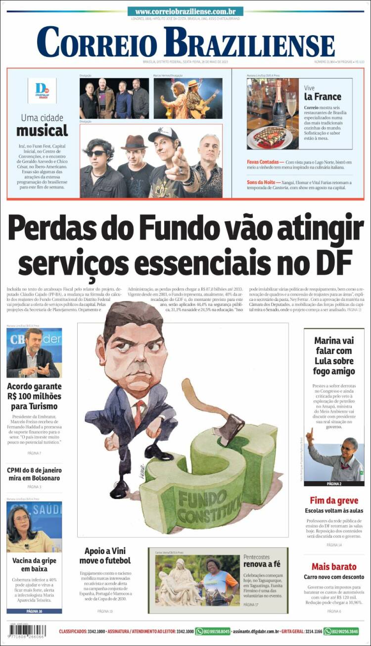 Portada de Correio Braziliense (Brasil)