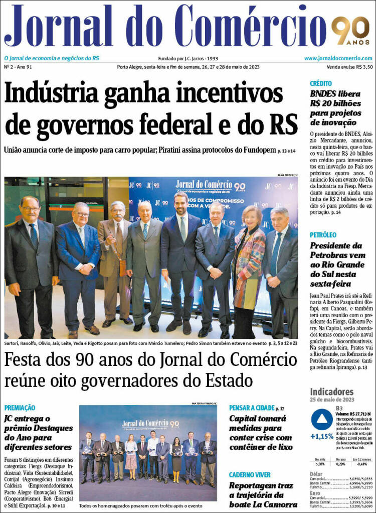 Portada de Jornal do Comércio (Brasil)