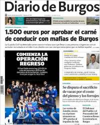 Portada de Diario de Burgos (España)