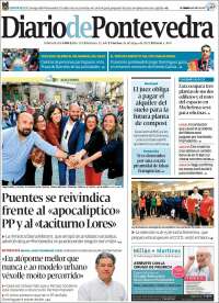 Portada de Diario de Pontevedra (España)