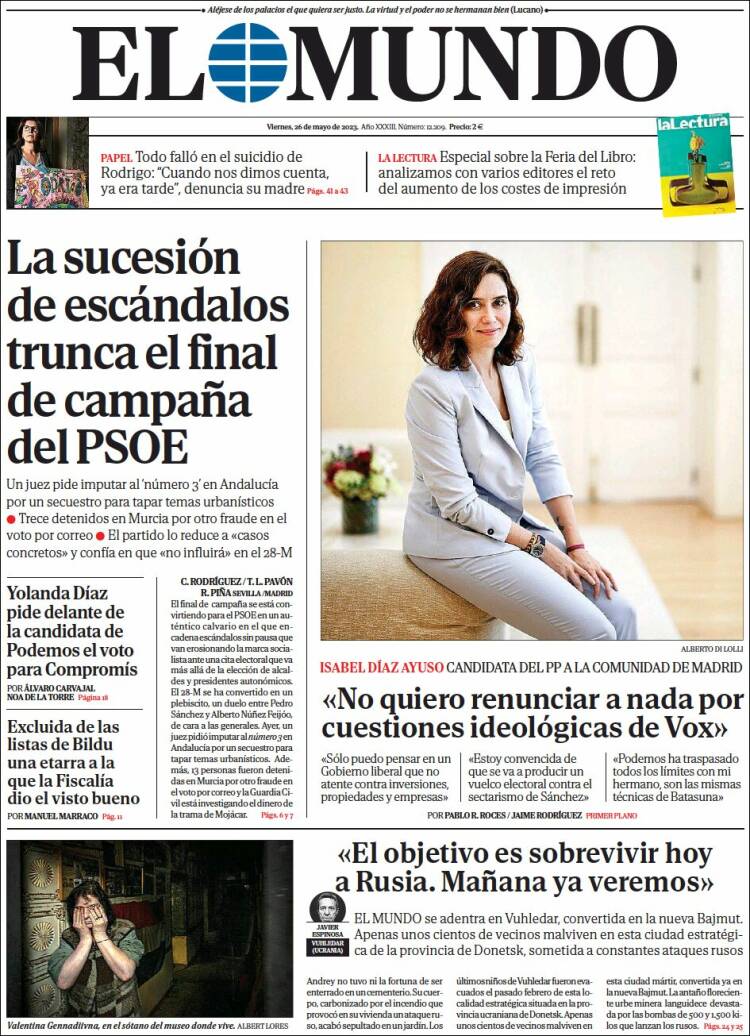 Portada de El Mundo (España)