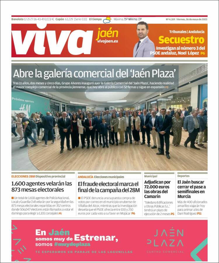 Portada de Viva Jaén (España)