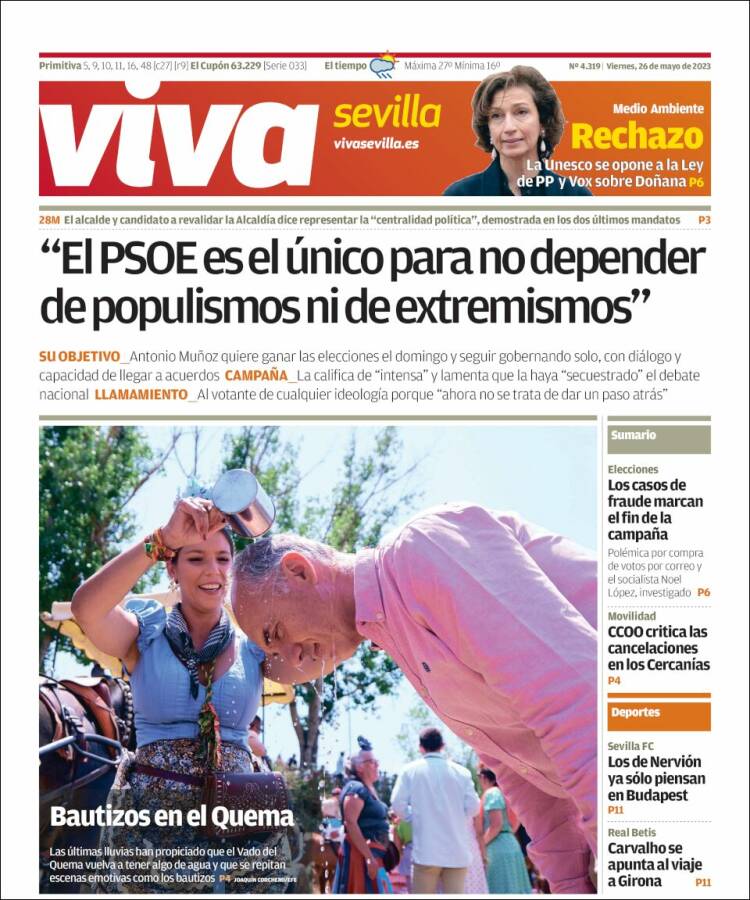 Portada de Viva Sevilla (España)