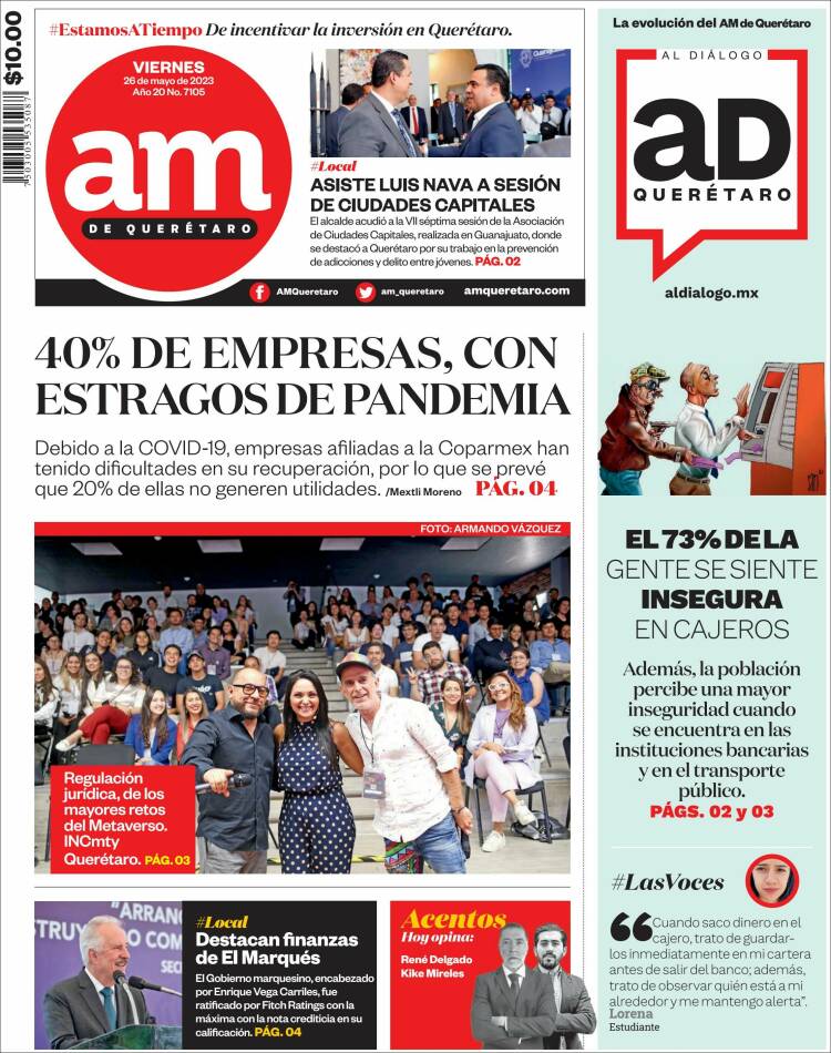 Portada de A.M. Querétaro (México)