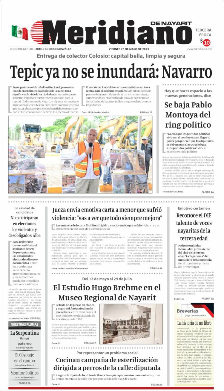 Portada de Meridiano (México)