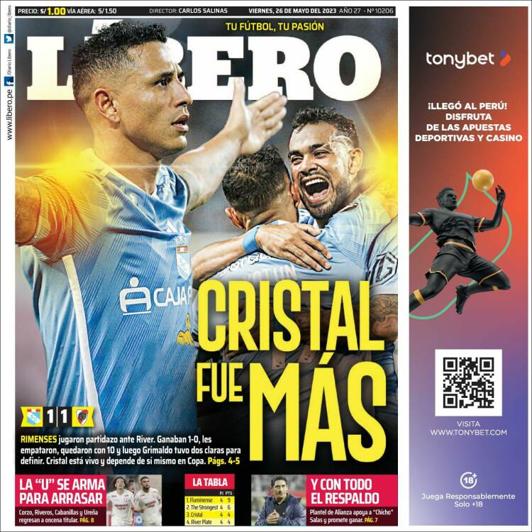 Portada de Líbero (Per&uacute;)