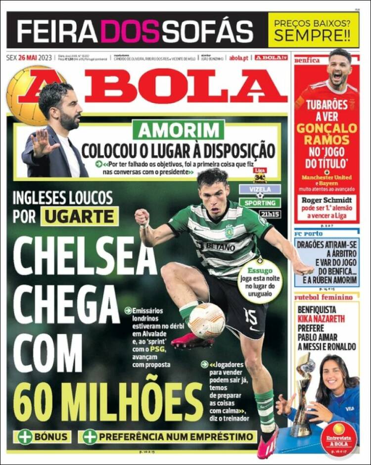 Portada de A Bola (Portugal)