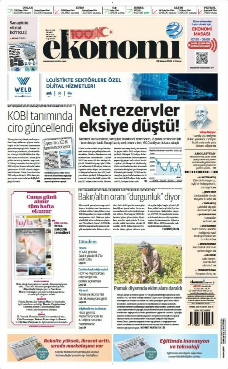 Portada de Dünya (Turqu&iacute;a)