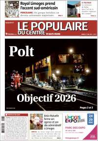 Portada de Le Populaire du Centre (Francia)