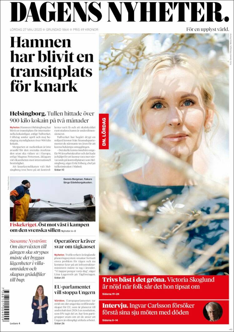 Portada de Dagens Nyheter (Suecia)
