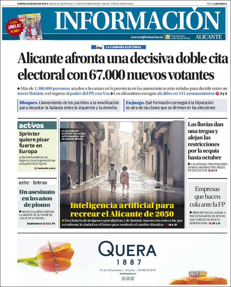 Portada de Diario Información (Spain)