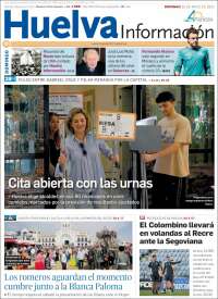 Portada de Huelva Información (España)