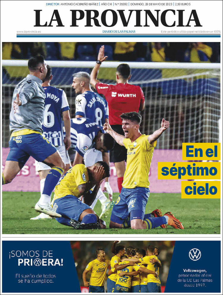 Portada de La Provincia (España)