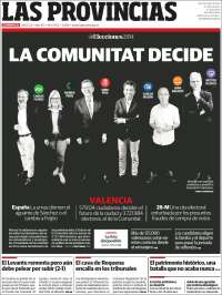 Portada de Las Provincias (España)