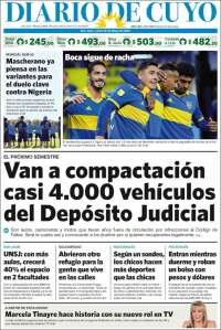 Portada de Diario de Cuyo (Argentina)