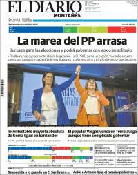 Portada de El Diario Montañés (España)