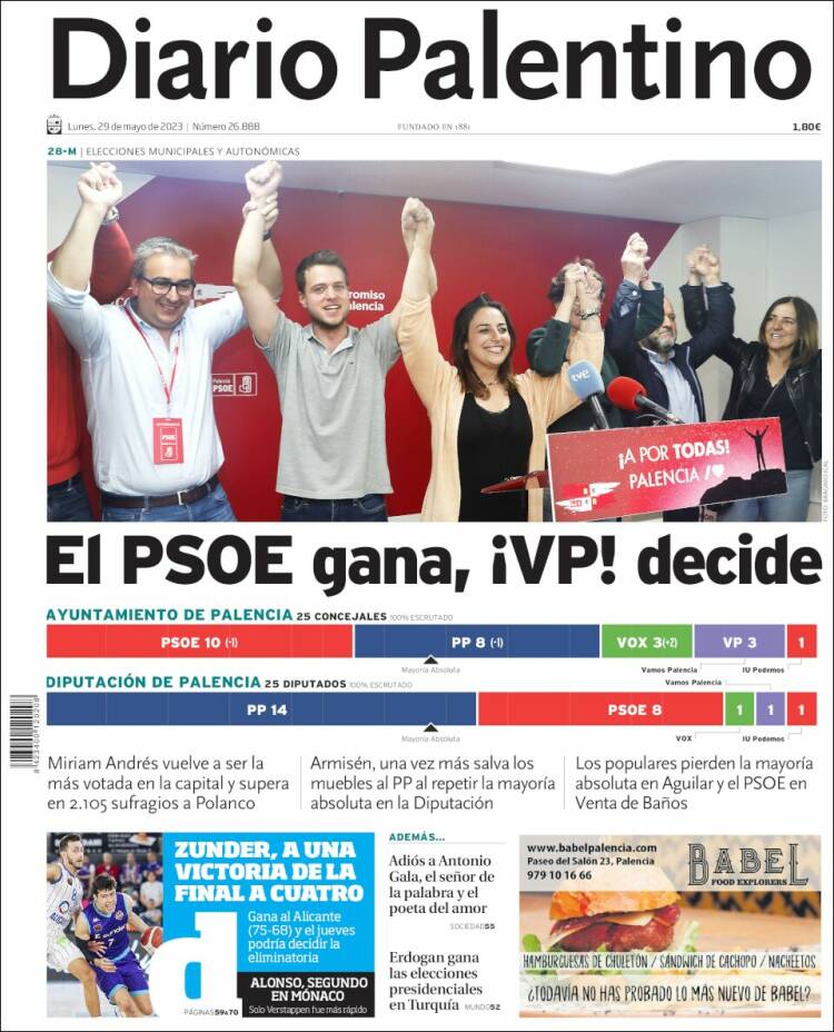 Portada de Diario Palentino (España)